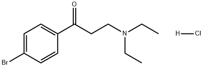 1-Propanone, 1-(4-bromophenyl)-3-(diethylamino)-, hydrochloride (1:1) structure