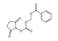 (2,5-dioxopyrrolidin-1-yl)oxycarbonyloxymethyl benzoate Structure