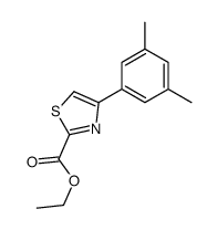 ethyl 4-(3,5-dimethylphenyl)-1,3-thiazole-2-carboxylate结构式