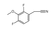 2,4-DIFLUORO-3-METHOXYPHENYLACETONITRILE Structure