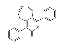 1,4-diphenyl-5H-cyclohepta[c]thiopyran-3-one结构式