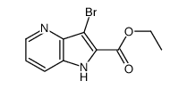 ethyl 3-bromo-1H-pyrrolo[3,2-b]pyridine-2-carboxylate Structure