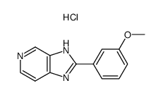 2-(3-Methoxy-phenyl)-3H-imidazo[4,5-c]pyridine; hydrochloride结构式