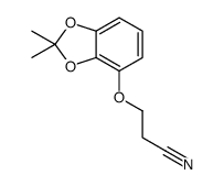 3-[(2,2-dimethyl-1,3-benzodioxol-4-yl)oxy]propanenitrile Structure