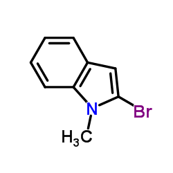 2-Bromo-1-methyl-1H-indole structure