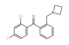 2'-AZETIDINOMETHYL-2-CHLORO-4-FLUOROBENZOPHENONE structure