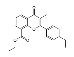 ethyl 4'-ethyl-3-methylflavone-8-carboxylate Structure