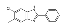 5-chloro-6-methyl-2-phenyl-1H-benzimidazole结构式