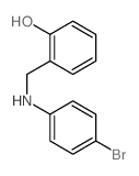 2-[[(4-bromophenyl)amino]methyl]phenol结构式