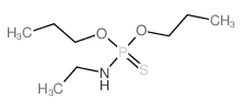 N-dipropoxyphosphinothioylethanamine structure