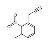 2-(3-methyl-2-nitrophenyl)acetonitrile Structure