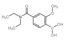 [4-(Diethylcarbamoyl)-2-methoxy]phenylboronic acid(contains varying amounts of Anhydride) Structure