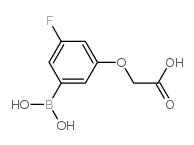 2-(3-Borono-5-fluorophenoxy)acetic acid structure