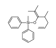 2,4-dimethylhepta-2,6-dien-3-yloxy-methyl-diphenylsilane结构式