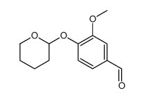 3-methoxy-4-[(tetrahydro-2H-pyran-2-yl)oxy]benzaldehyde structure