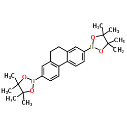 2,2'-(9,10-Dihydrophenanthrene-2,7-diyl)bis(4,4,5,5-tetramethyl-1,3,2-dioxaborolane) Structure