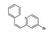 4-bromo-2-(2-phenylethenyl)pyridine结构式