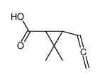 Cyclopropanecarboxylic acid, 2,2-dimethyl-3-(1,2-propadienyl)-, (1R-cis)- (9CI) Structure