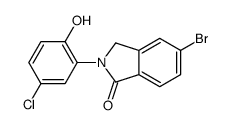 5-bromo-2-(5-chloro-2-hydroxyphenyl)-3H-isoindol-1-one结构式