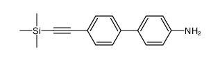 4-[4-(2-trimethylsilylethynyl)phenyl]aniline Structure