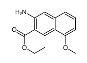 ethyl 3-amino-8-methoxynaphthalene-2-carboxylate结构式