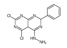 5,7-dichloro-4-hydrazino-2-phenyl-2,4a-dihydropyrimido[4,5-d]pyrimidine Structure