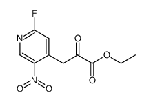 ethyl 3-(2-fluoro-5-nitro-4-pyridyl)-2-oxopropionate Structure