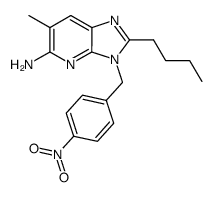 2-butyl-6-methyl-3-(4-nitrobenzyl)-3H-imidazo[4,5-b]pyridin-5-amine Structure