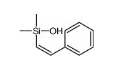 hydroxy-dimethyl-(2-phenylethenyl)silane Structure