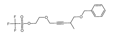 5-benzyloxy-4-methyl-1-[2-(triflyloxy)ethoxy]pent-2-yne Structure