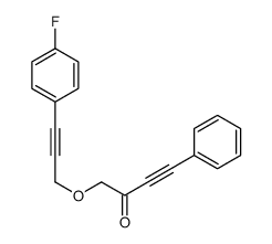 1-[3-(4-fluorophenyl)prop-2-ynoxy]-4-phenylbut-3-yn-2-one结构式