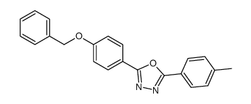 2-(4-methylphenyl)-5-(4-phenylmethoxyphenyl)-1,3,4-oxadiazole结构式