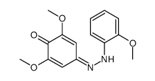 2,6-dimethoxy-4-[(2-methoxyphenyl)hydrazinylidene]cyclohexa-2,5-dien-1-one Structure