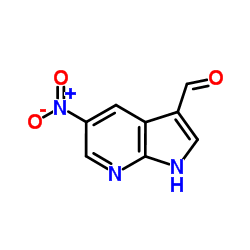 5-Nitro-1H-pyrrolo[2,3-b]pyridine-3-carbaldehyde Structure