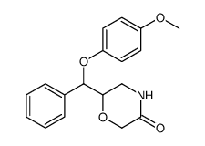 6-((4-Methoxyphenoxy)(phenyl)Methyl)Morpholin-3-one Structure