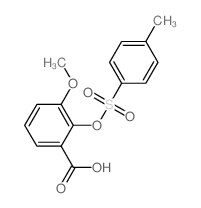 Benzoic acid,3-methoxy-2-[[(4-methylphenyl)sulfonyl]oxy]-结构式