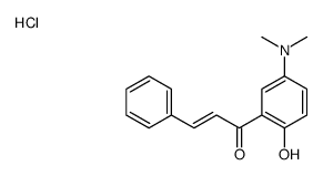 (E)-1-[5-(dimethylamino)-2-hydroxyphenyl]-3-phenylprop-2-en-1-one,hydrochloride Structure