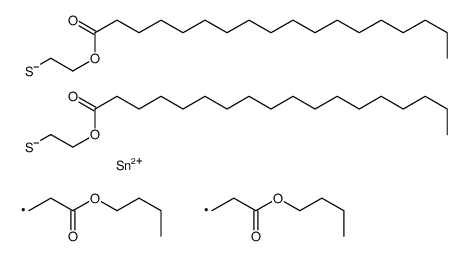 [bis(3-butoxy-3-oxopropyl)stannylene]bis(thioethylene) distearate Structure