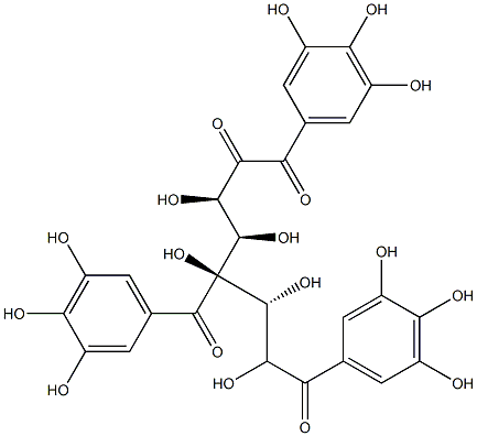 1,4,6-Trigalloylglucose Structure