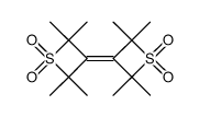 2,2,2',2',4,4,4',4'-octamethyl-3,3'-bithietanylidene 1,1,1',1'-tetraoxide结构式