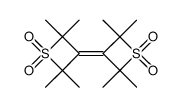 2,2,2',2',4,4,4',4'-octamethyl-3,3'-bithietanylidene 1,1,1',1'-tetraoxide Structure