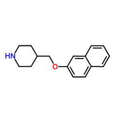 4-[(2-Naphthyloxy)methyl]piperidine结构式