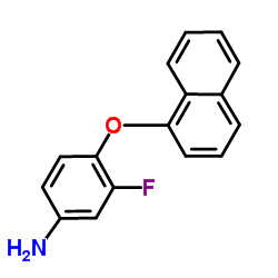 3-Fluoro-4-(1-naphthyloxy)aniline结构式