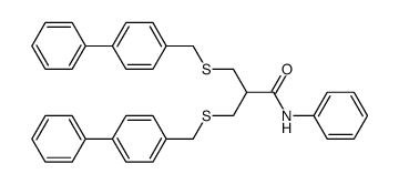 S,S'-bis(p-phenylbenzyl)dihydroasparagusic acid anilide结构式