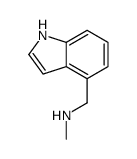 1H-INDOLE-4-ETHANAMINE, N-METHYL-结构式
