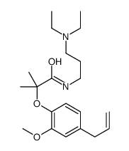 2-(4-Allyl-2-methoxyphenoxy)-N-(3-(diethylamino)propyl)-2-methyl-propi onamide Structure