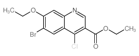 Ethyl 6-bromo-4-chloro-7-ethoxyquinoline-3-carboxylate structure