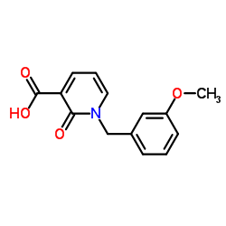 1-(3-Methoxybenzyl)-2-oxo-1,2-dihydro-3-pyridinecarboxylic acid结构式