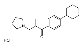 1-(4-cyclohexylphenyl)-2-methyl-3-pyrrolidin-1-ylpropan-1-one,hydrochloride结构式