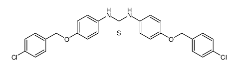 1,3-bis[4-[(4-chlorophenyl)methoxy]phenyl]thiourea Structure